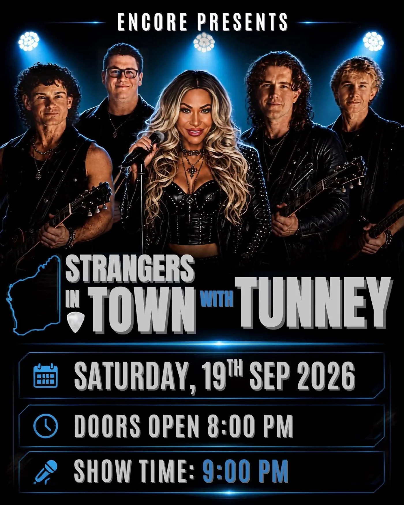 Encore presents Strangers In Town with Tunney on Saturday 19 September 2026